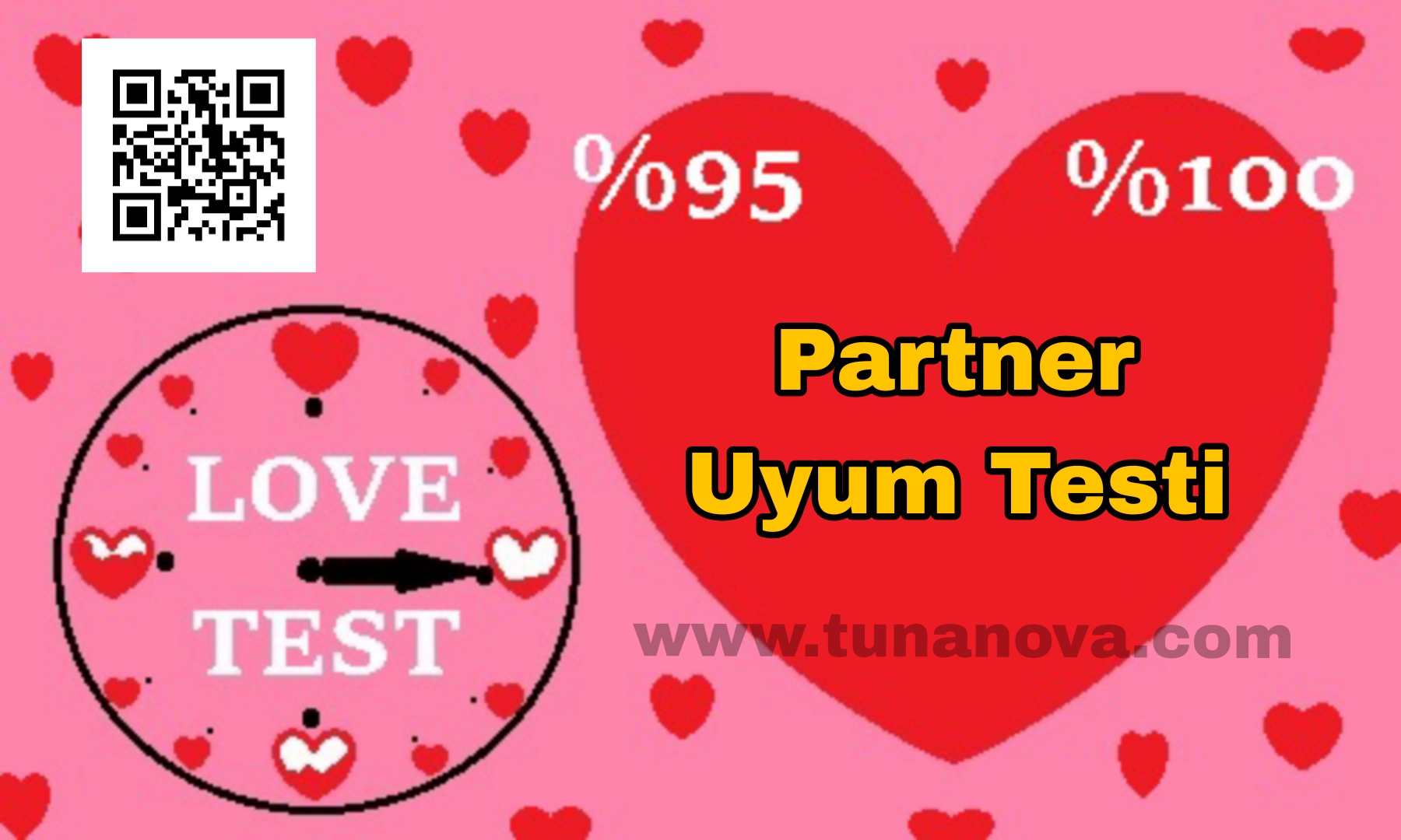 Partner uyum testi görseli; sevgililer ve eşler arasındaki karakter benzerliğini, duygusal zekayı, gelecek hedeflerindeki ortak noktaları ve romantik kimyayı detaylıca analiz eder. İlişkinizdeki iletişim gücünü, güven seviyesini ve karşılıklı anlayışı ölçen bu kapsamlı değerlendirme, partnerinizle olan bağınızın ne kadar sürdürülebilir ve sağlıklı olduğunu bilimsel yaklaşımlarla ortaya koyarak ilişkinizi güçlendirmenize yardımcı olur.