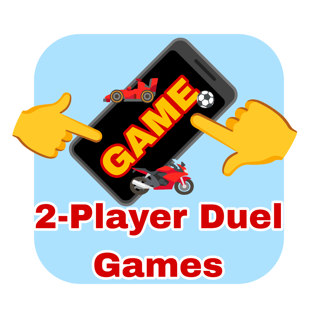 2 kişilik mobil düello oyunları oyna, arkadaşınla aynı telefonda karşılıklı rekabet et, hızlı refleks ve eğlenceli mini savaş oyunları